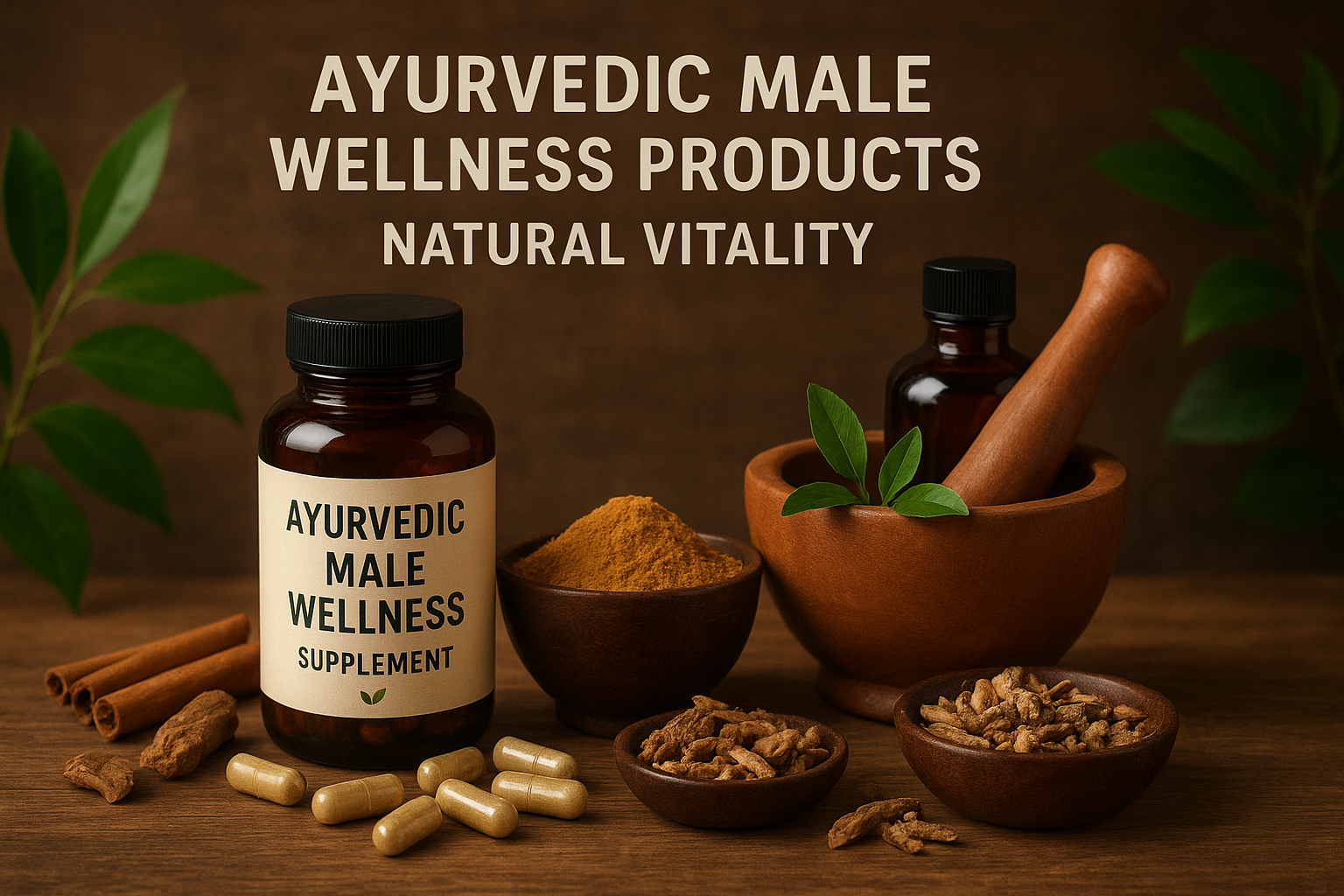 Ayurvedic male wellness products for natural vitality